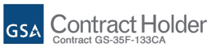 gsa_contract_logo-300x68 Logo of Contract H with a contract number beneath it.