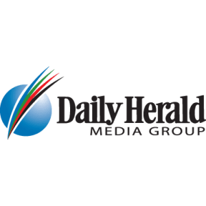 dh-logo-2-square-300x300 Daily Herald Media Group logo with blue and red swoosh.
