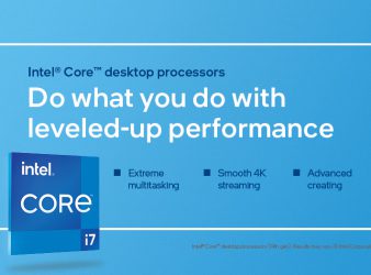 Intel Core i7 desktop processor advertisement. Intel Core i7 desktop processor advertisement.