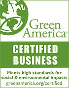 Green America Certified Business logo.