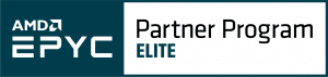 AMD EPYC Partner Program Elite logo. AMD EPYC Partner Program Elite logo.