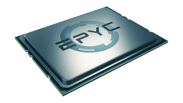 Computer chip labeled EPYC on black background. Computer chip labeled EPYC on black background.