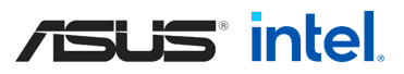 ASUS and Intel logos side by side.