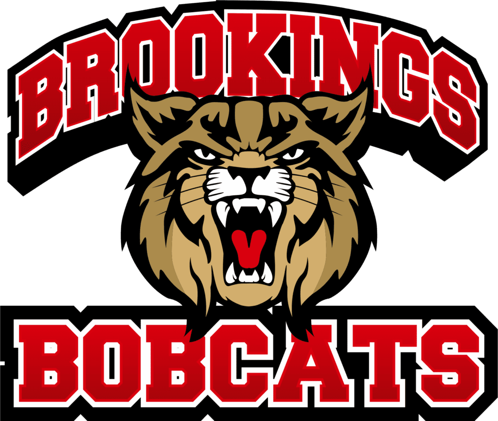 Brookings Bobcats logo with fierce bobcat. Brookings Bobcats logo with fierce bobcat.