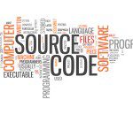 Word cloud featuring "Source Code" prominently.