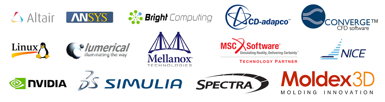 Various engineering software company logos on black. Various engineering software company logos on black.