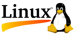 Linux logo with Tux the penguin. Linux logo with Tux the penguin.