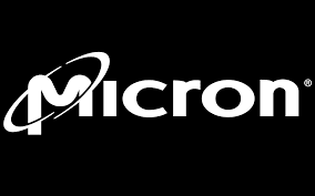 Micron logo with stylized orbit design.