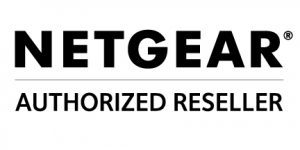 NETGEAR Authorized Reseller logo in black text.