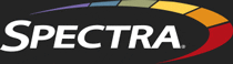 Spectra logo with colorful arc design.