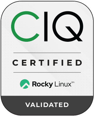 imgi_49_ciq_certified_badge_validated_m CIQ Certified Rocky Linux validated badge.