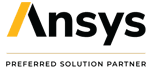 Ansys logo with yellow accent.