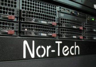 Nor-Tech server rack with visible hardware.