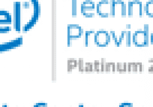 Intel Platinum Data Center Specialist logo with text.