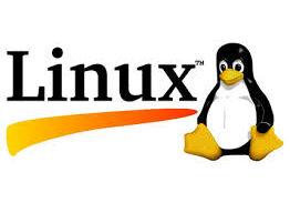 Linux logo with penguin mascot, Tux.
