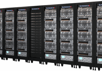 Server racks with multiple computing units.